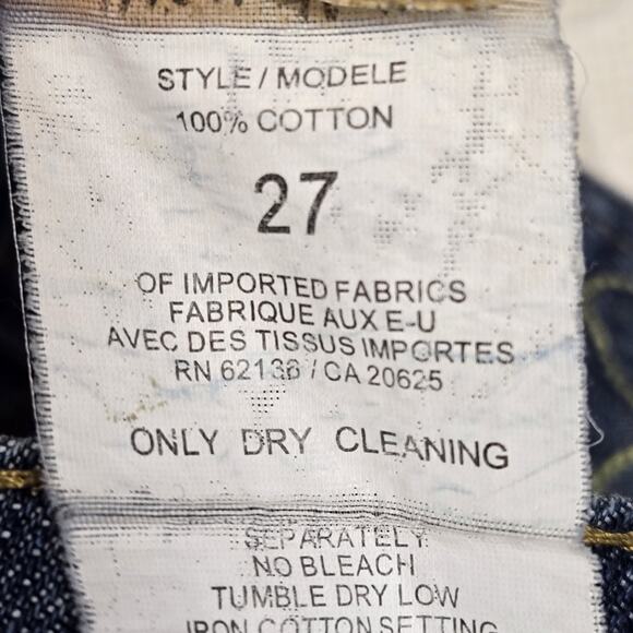 Vintage Y2K Roberto Cavalli Just Cavalli Jeans Women 27 Rhinestones Embroidered - Picture 9 of 14